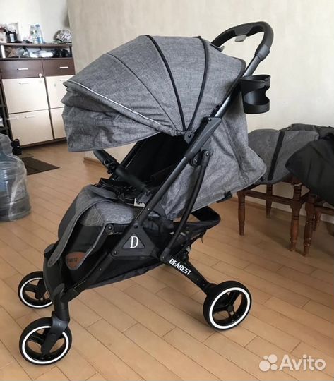 Коляска прогулочная 23 года Dearest 819 серая