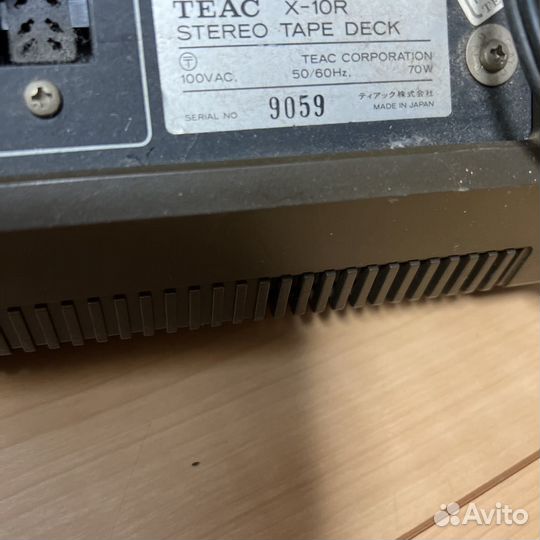 Катушечный магнитофон teac x10r