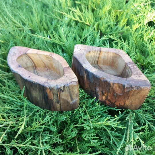 Подсвечник деревянный из массива дерева