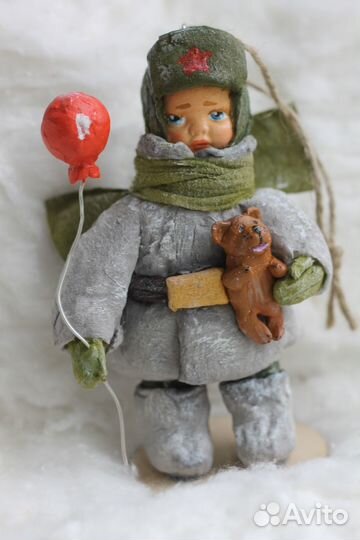 Ватные игрушки СССР мальчишки