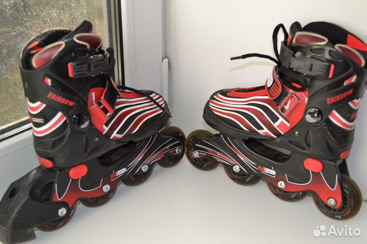 Роликовые коньки детские раздвижные защита, 29-33