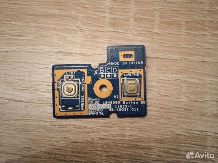 Плата кнопки включения Lenovo G580