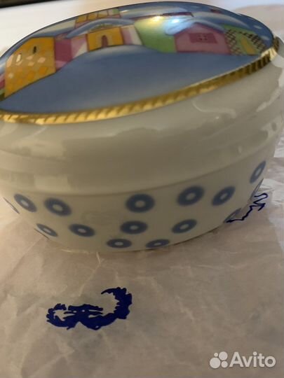 Императорский фарфор. шкатулочка