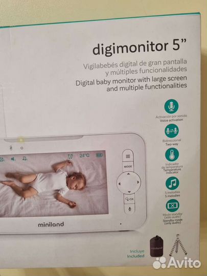 Видеоняня Miniland Digimonitor5 новая
