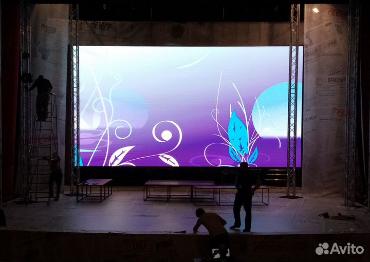 Светодиодный экран led для помещения 640*384см