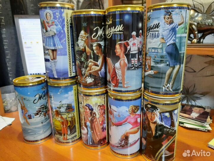 Банка.Пиво Жигули Барное. Рисунки худ. Барыкина