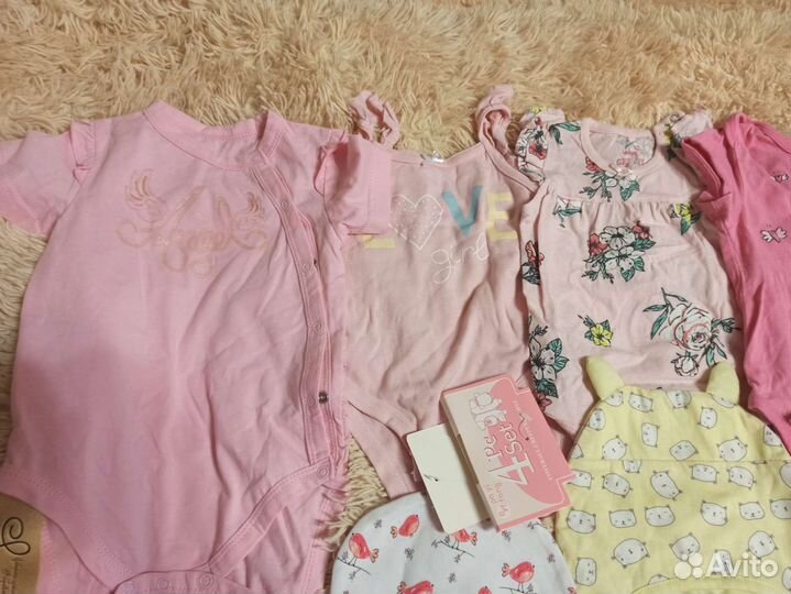 Боди джемпер шапочки для малышки