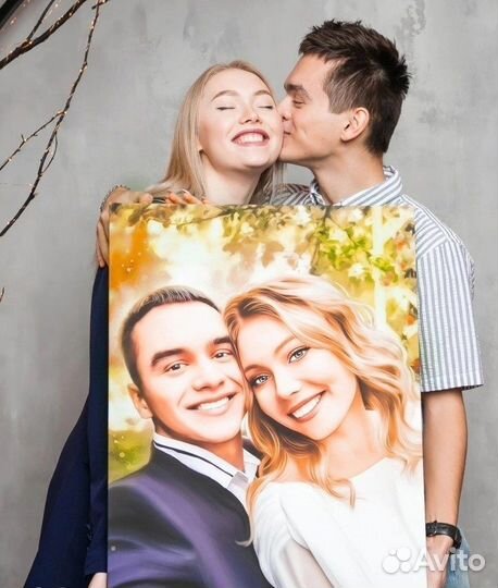 Портрет на холсте по фото Королев