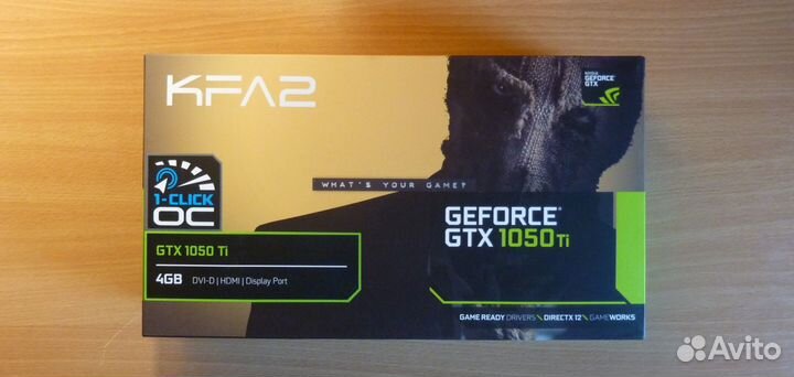 GTX 1050 Ti (Гарантия) KFA2 1-Click OC