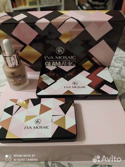 Eva mosaic тени, тональный флюид,контур