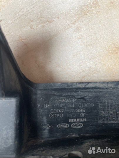 Брызговик передний правый Kia Ceed 2 Jd С 2012 По