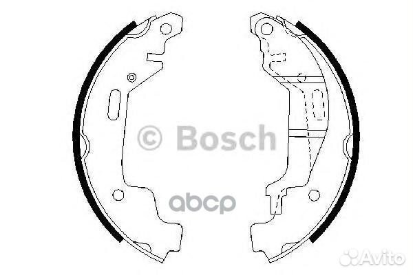 Колодки тормозные барабанные зад 0 986 48