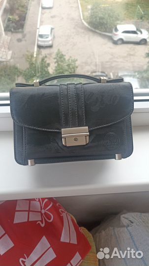 Барсетка мужская, кожа