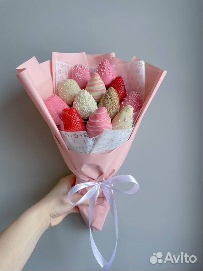 Букет из клубники в шоколаде/съедобные с доставкой