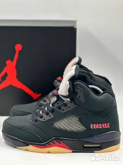 Nike air jordan 5 retro gore tex off noir