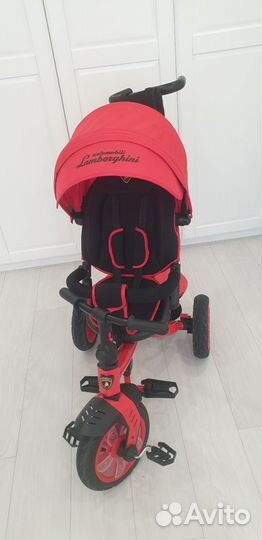 Велосипед коляска с ручкой lamborghini