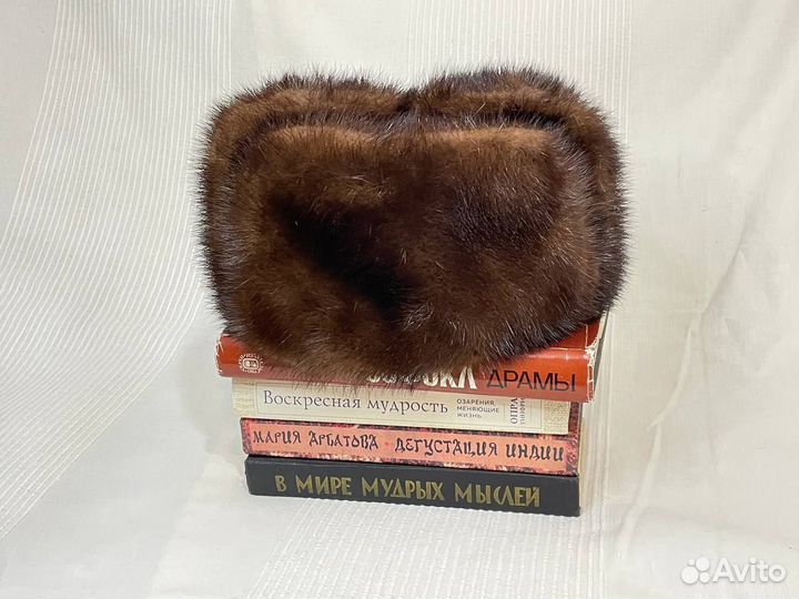 Норковая шапка мужская 56