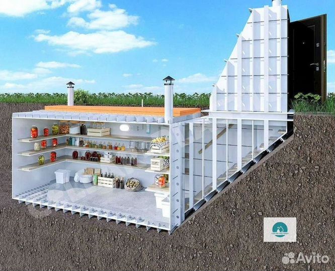 Погреб металлический
