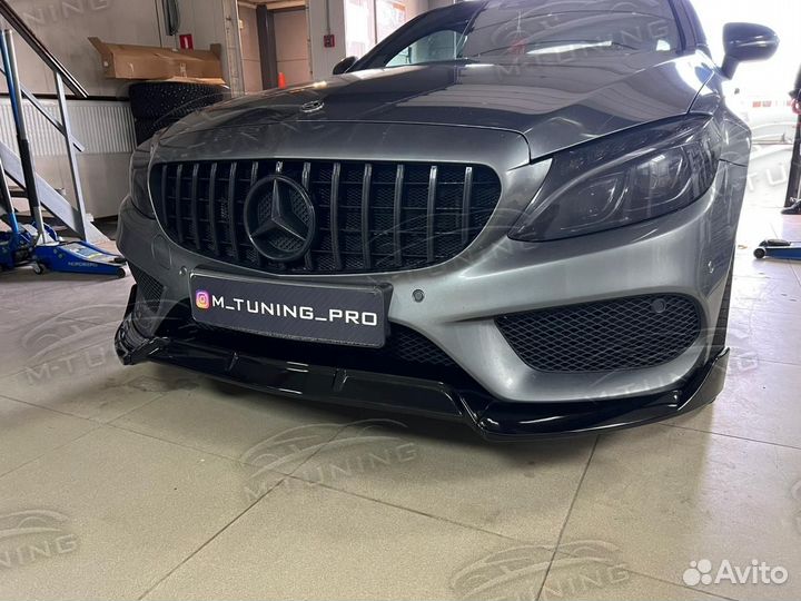 Сплиттер Mercedes W205 C class