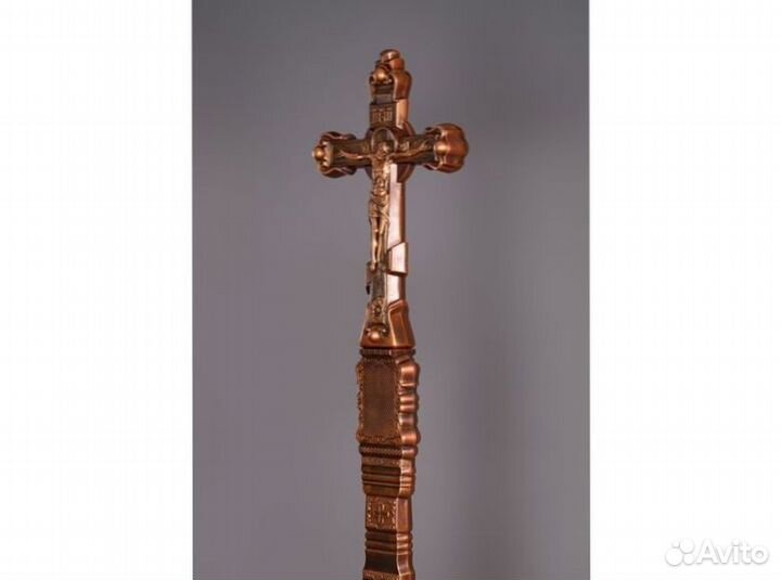 Крест надгробный литой