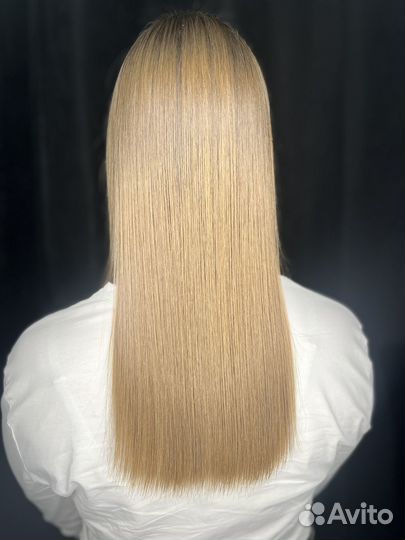 Кератиновое выпрямление волос модель