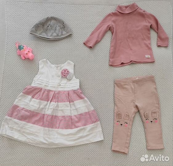Вещи пакетом на девочку 74-80