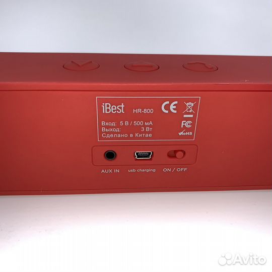 Колонка Bluetooth iBest HR-800, цв. красный