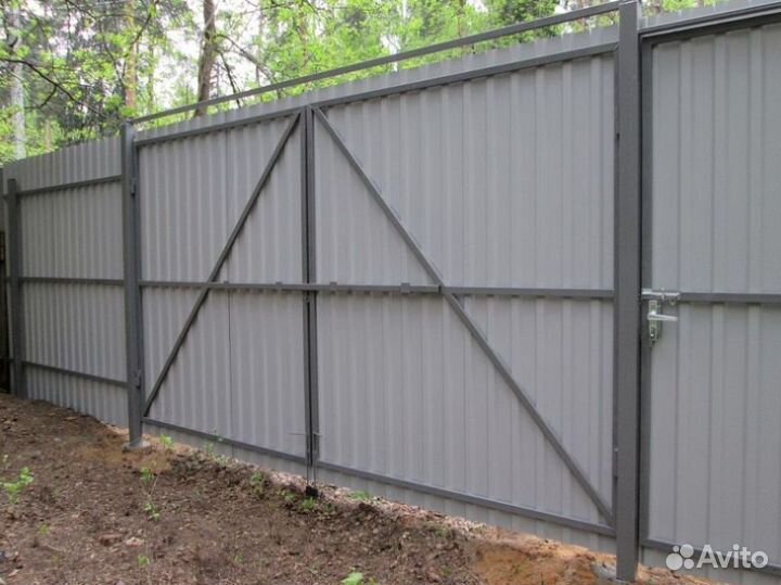 Откатные ворота для дома