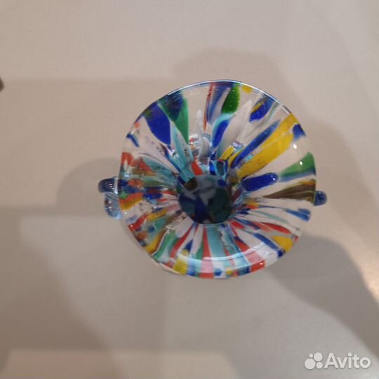Ваза цветное стекло Мурано