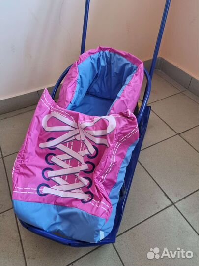 Санки-коляска с чехлом