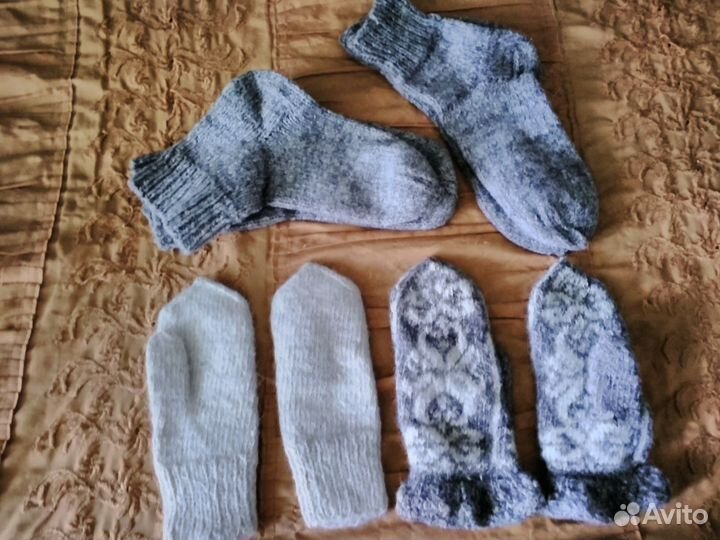 Варежки из собачьей шерсти