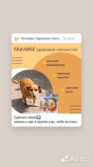 Продажа готовых лакомств и кормов для собак