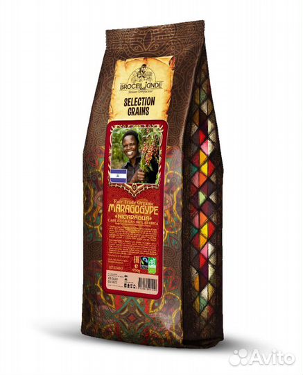 Кофе в зёрнах Броселианд Марагаджип Франция