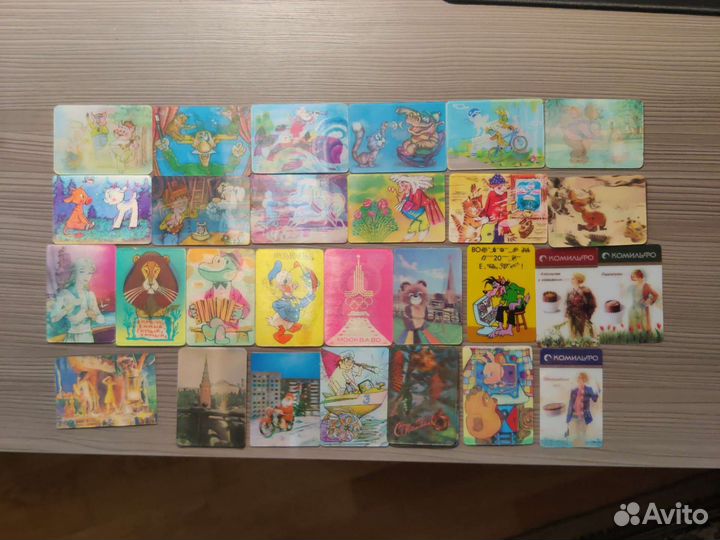 Переливные календарики СССР