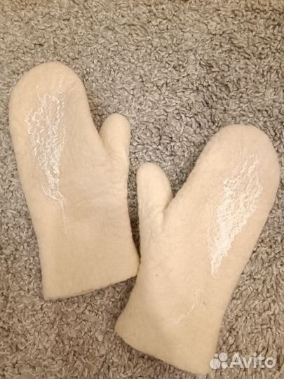 Варежки Сухое валяние