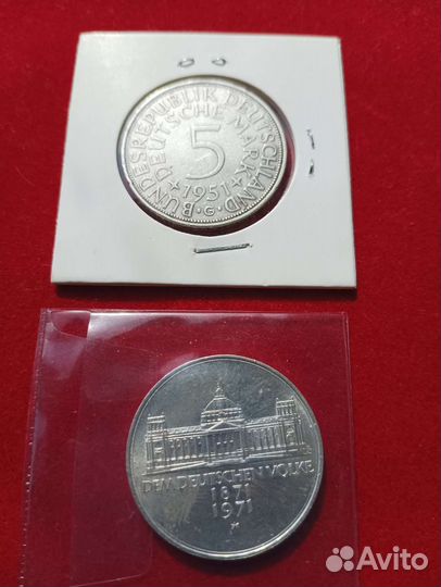 Монеты фрг 5 марок