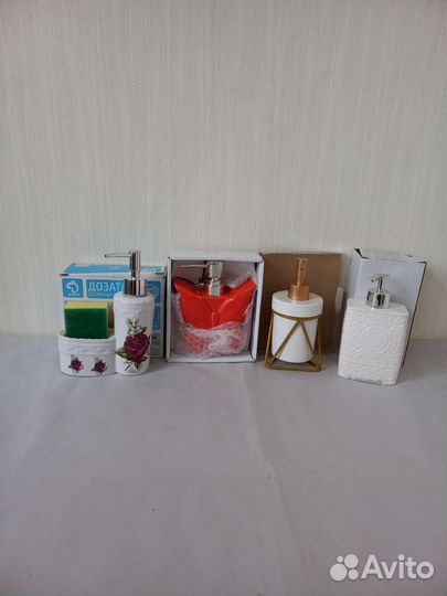 Дозаторы керамика для мыла и моющих средств, и др