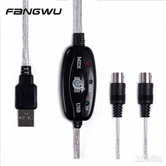 Адаптер Usb Midi (юсб миди кабель )