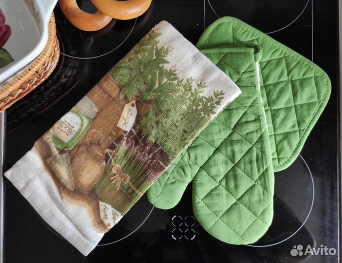 Варежка прихватка полотенце кухонное