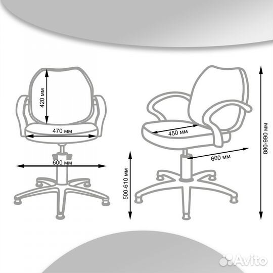 Кресло парикмахерское соло Модерн гидравлика хром