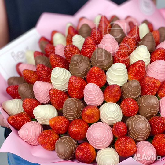 Букет из клубники в шоколаде