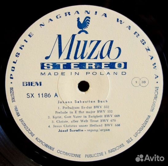 Винил 2LP Bach- Organ works Гейтфолд