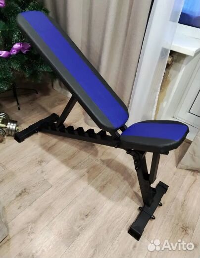 Скамейка для жима 350 кг наклонная спинка сиденье
