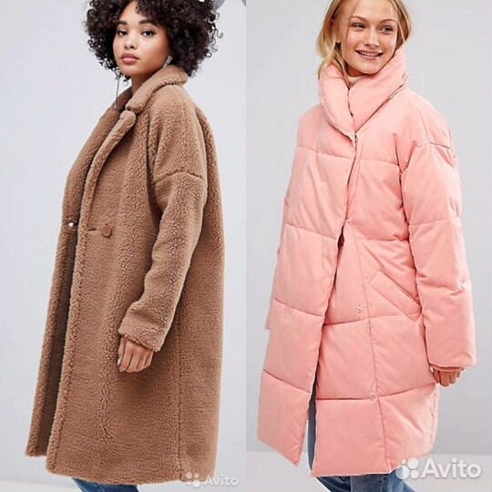 Шуба тедди Missguided чебурашка / пальто Monki