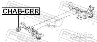 Сайлентблок задней балки chabcrr Febest