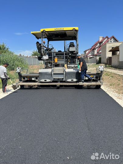 Асфальтиование укладка, асфальта