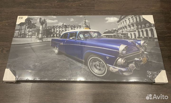 Картина с ретро авто