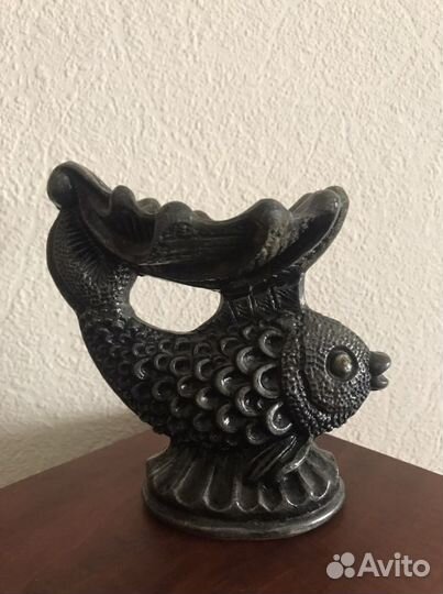 Пепельница, рыбка чугунное литье СССР