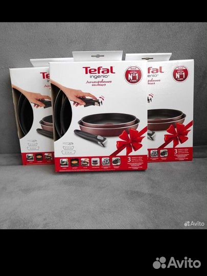 Набор сковородок tefal новый