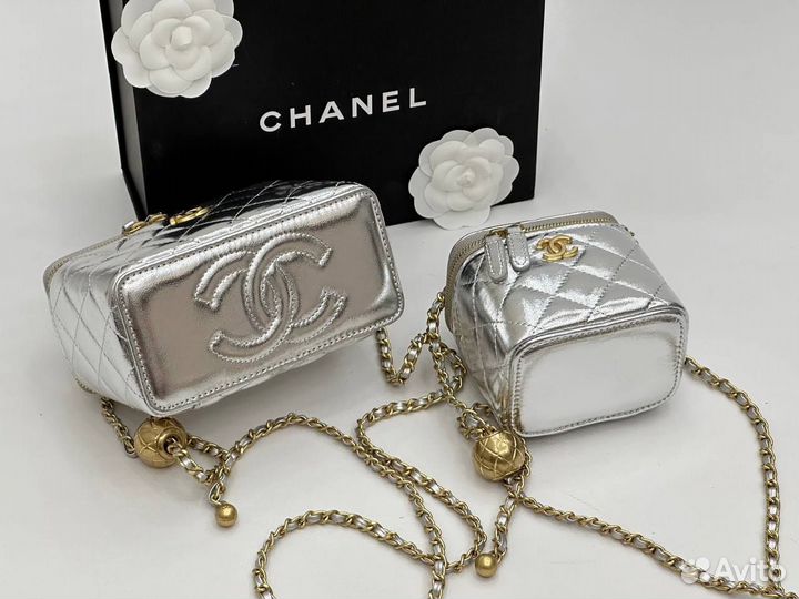 Сумка женская мини Chanel натуральная кожа *Люкс